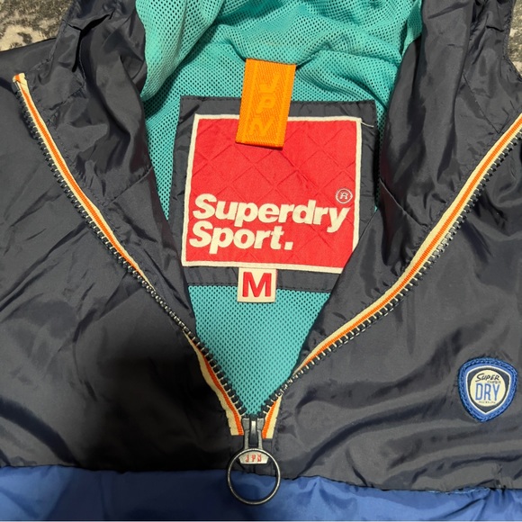 SUPERDRY SPORT COLORBLOCK WINDBREAKER (size M) - Picture 7 of 7